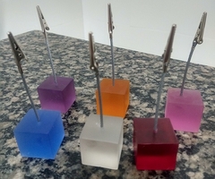 Kit 10 Pçs Porta Recado Jacaré Jumbo Quadrado Em Resina 3,5x3,5x3x5 cm