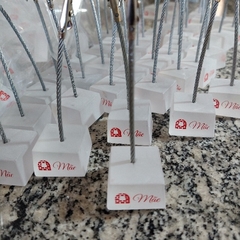 Kit 10 Pçs Porta Recado Jacaré Em Resina Formato de Cubo 11 x 3,3x 3,3 cm - Rodrigo Presentes