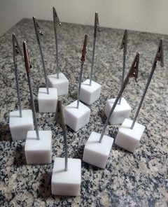 Kit 10 Pçs Porta Recado Jacaré Quadrado Em Resina Várias Cores - comprar online