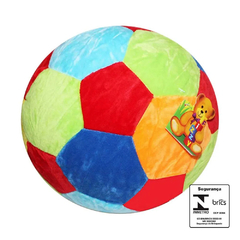 Brinquedo Bola de Pelúcia Colorido Com Guizo Sininho 23cm Fizzy