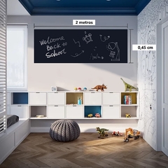 Adesivo Lousa Quadro Negro Preto Fosco 2m X 45cm na internet