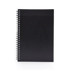 Caderno A5 Plástico Wire-o Metálico 80 Folhas C/ Pauta - Rodrigo Presentes