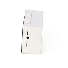 Caixa de Som Multimídia Bluetooth Com Relógio, Despertador e Suporte Para Celular (2 Cores) - comprar online