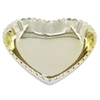Porta-Joias Coração 11cm De Porcelana Dourado