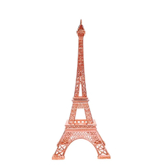 Miniatura Torre Eiffel Metal Paris 18cm Livon Rosé