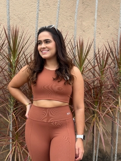 Conjunto ween marrom claro - Be moda fitness