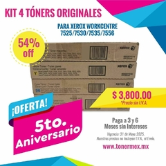 Kit 4 Tóner Para Xerox Workcentre 7525/7530/7535/7545/7556 AltaLink C8030/C8035/C8045/C8055/C8070 - comprar en línea