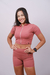 CROPPED COM ZIPER BLUSH na internet