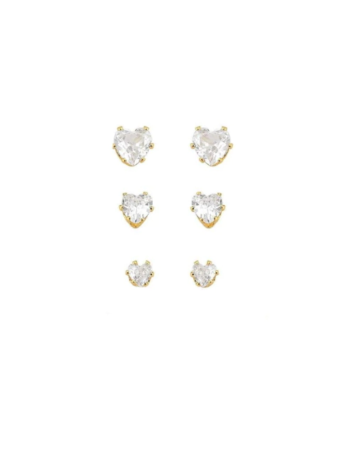 TRIO BRINCOS CORAÇÃO