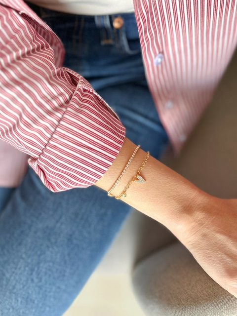 PULSEIRA PINGENTE CORAÇÃO - comprar online