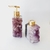 Kit lavabo de porta sabonete e aromatizador de pedra de druza