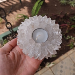 Porta vela castiçal de pedra natural - comprar online