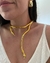 Collar Snake flexible dorado - comprar online