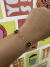 Pulsera Flor de V C negra