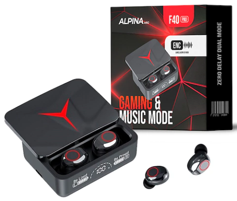 Auriculares Bluetooth Gamer ALPINA F40 Pro - comprar online