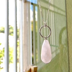 COLAR ARO QUARTZO ROSA - comprar online