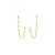 Brinco Ear Line Piastrine Cristal