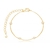 Pulseira Lisa com Pérolas