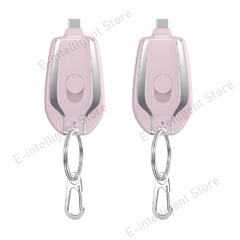 Imagem do 1/2/3 pçs portátil mini chaveiro carregador 1500mah bateria externa de carrega