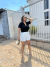 Short Alfaiataria Com Botões Encapados