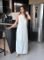 Vestido Longo Com Amarração No Pescoço - comprar online