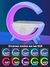 Imagem do Caixa de Som Multifuncional com Luminária G, Luzes RGB, Recarregador Sem Fio de Celular e Rádio - 6 em 1