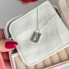 Colar Mãe de menina placa