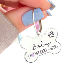 Tag osso para pet - comprar online