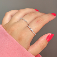 Anel bolinhas infinito - comprar online