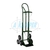Carro de transporte verde para cilindros de oxígeno de 40.0 L y 5.0 L con ruedas especiales de escalera