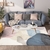 Carpet bedroom girl living room tea table blanket large area Nordic abstract home room bedside blanket mat - loja online