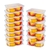 ￼Kit 15 Potes 1 Litro Transparentes BPA Free Organizador de Alimentos Marmita na internet