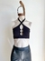 Top morley cuello cruzado aro