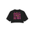 Camiseta Cropped Preta - Vamos Embora/Vou Nada