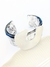 Bracelete marmo resina detalhe metálico - PRATA - comprar online