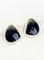 Brinco bicolor placa esmaltada - PRETO / BRANCO - comprar online