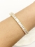 Bracelete rigido cristais zircônia - DOURADO na internet