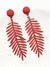 Brinco fosco folha fosca - VERMELHO - comprar online