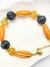 Pulseira contas bicolor - atelier mic mic - LARANJA - comprar online