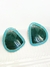 Brinco bicolor placa esmaltada - VERDE - comprar online