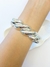 Bracelete enrolado metálico - PRATA na internet