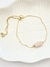 pulseira pedra roliça natural - NUDE
