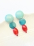 Brinco color resina marmo - atelier - TURQ / COLORIDO - comprar online
