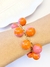 Pulseira bicolor bolas - atelier - LARANJA / ROSA na internet