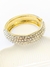 Bracelete grosso cravejado zircônia - DOURADO - comprar online