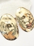 Brinco maxi oval martelado - DOURADO - comprar online