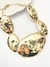Colar maxi placas marteladas - DOURADO - comprar online