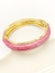 Bracelete marmorizado esmaltado - ROSA - comprar online