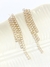 Brinco chuveiro cristais zircônia - DOURADO - comprar online