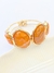 Bracelete com pedras resina marmo - LARANJA - comprar online